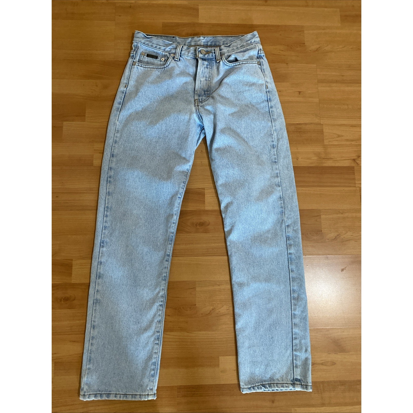 Ck Calvin Klein Vintage '90's Low Rider Jean Enzyme Wash Button Fly -Size 7